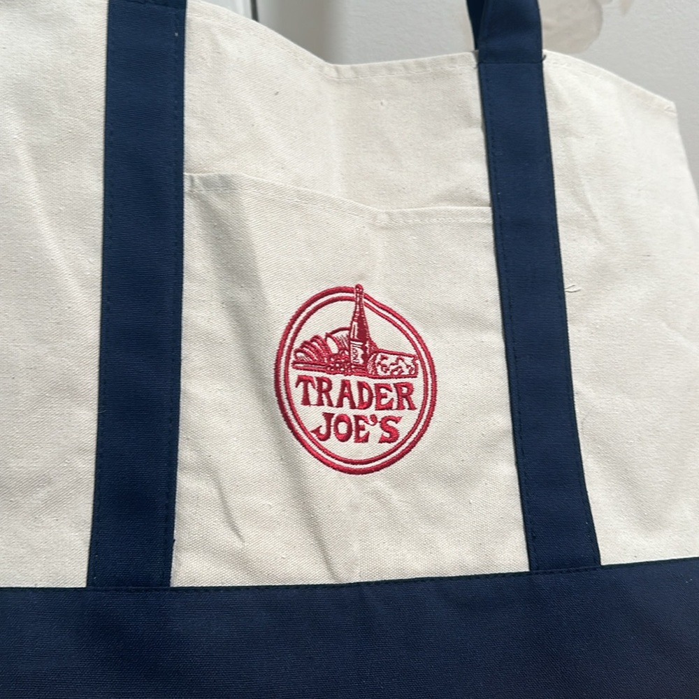 Trader Joes Tote Bag - Blue